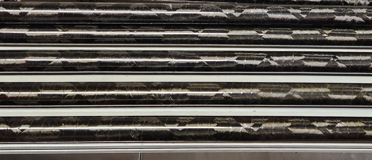 Raw tubes in various sizes