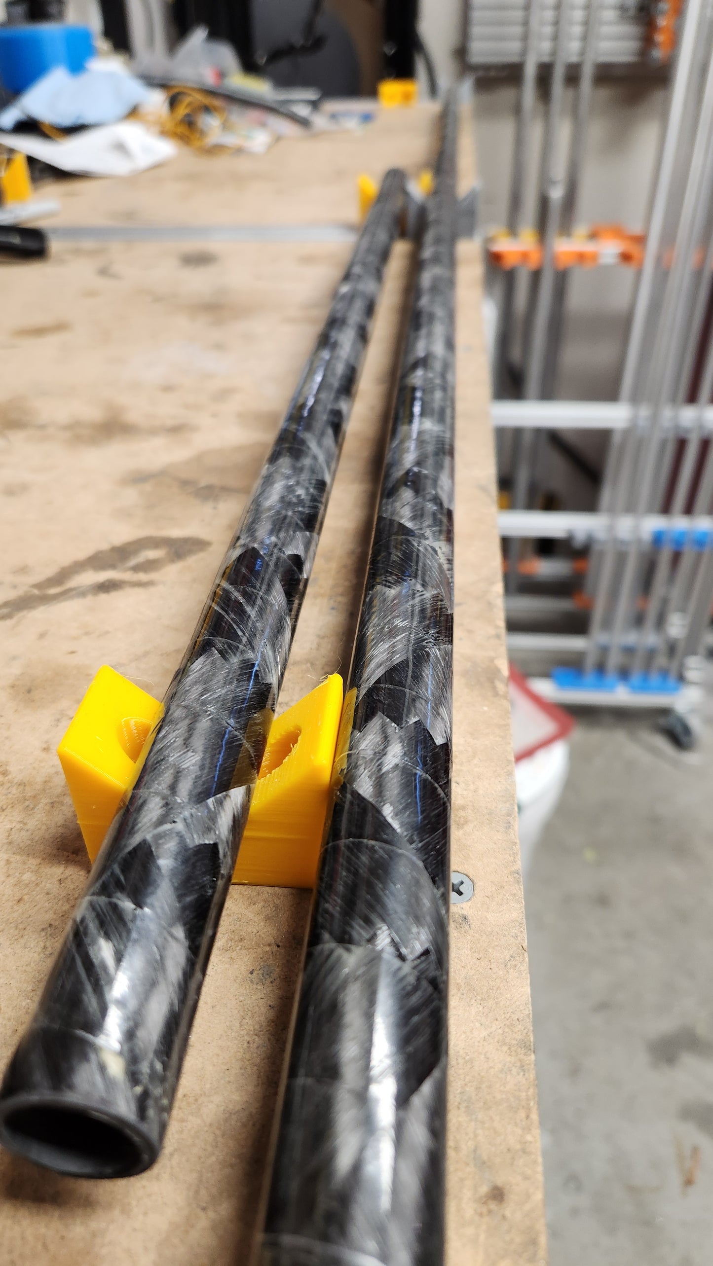 Unfinished filament wound tubes