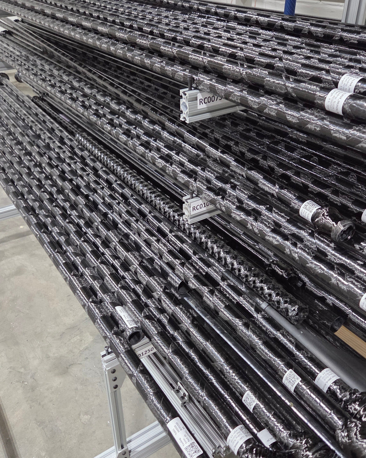 assorted carbon fiber tubes