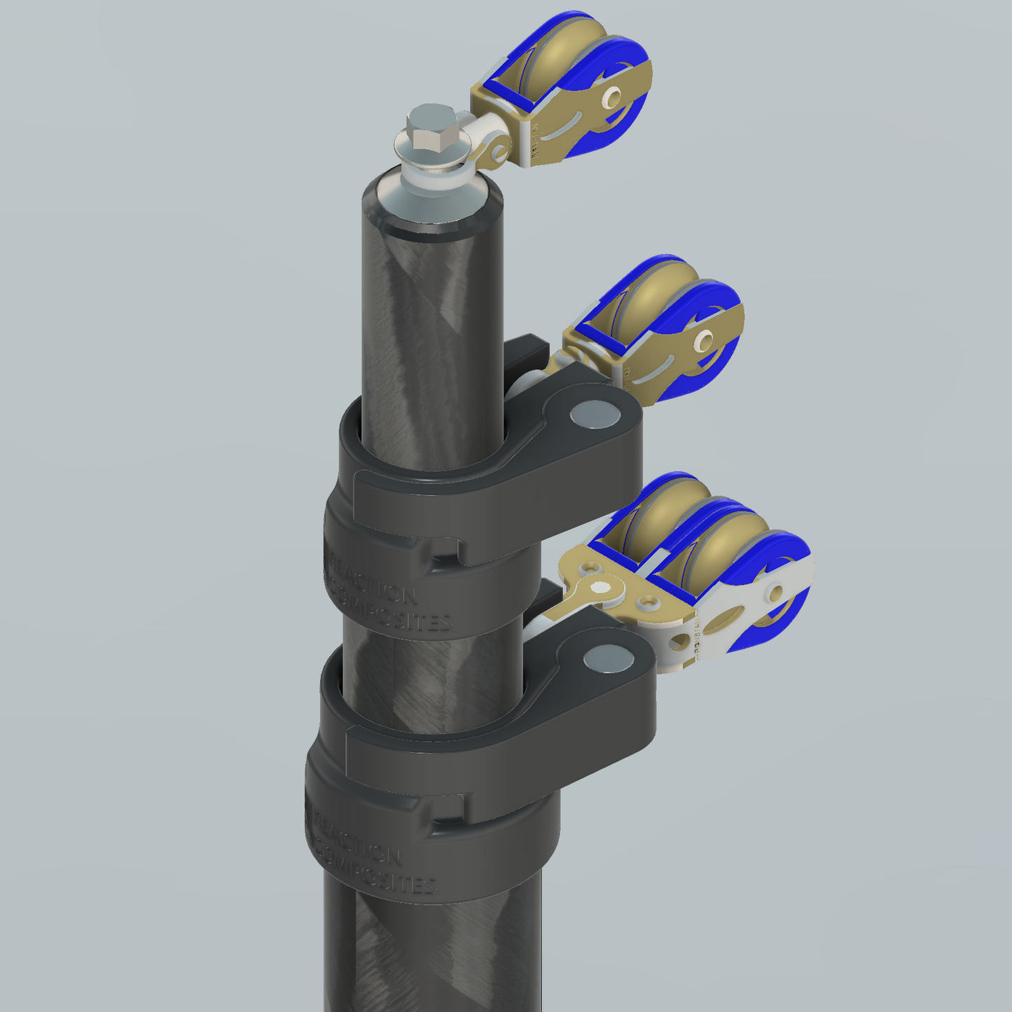 Retractable filament wound carbon fiber outriggers