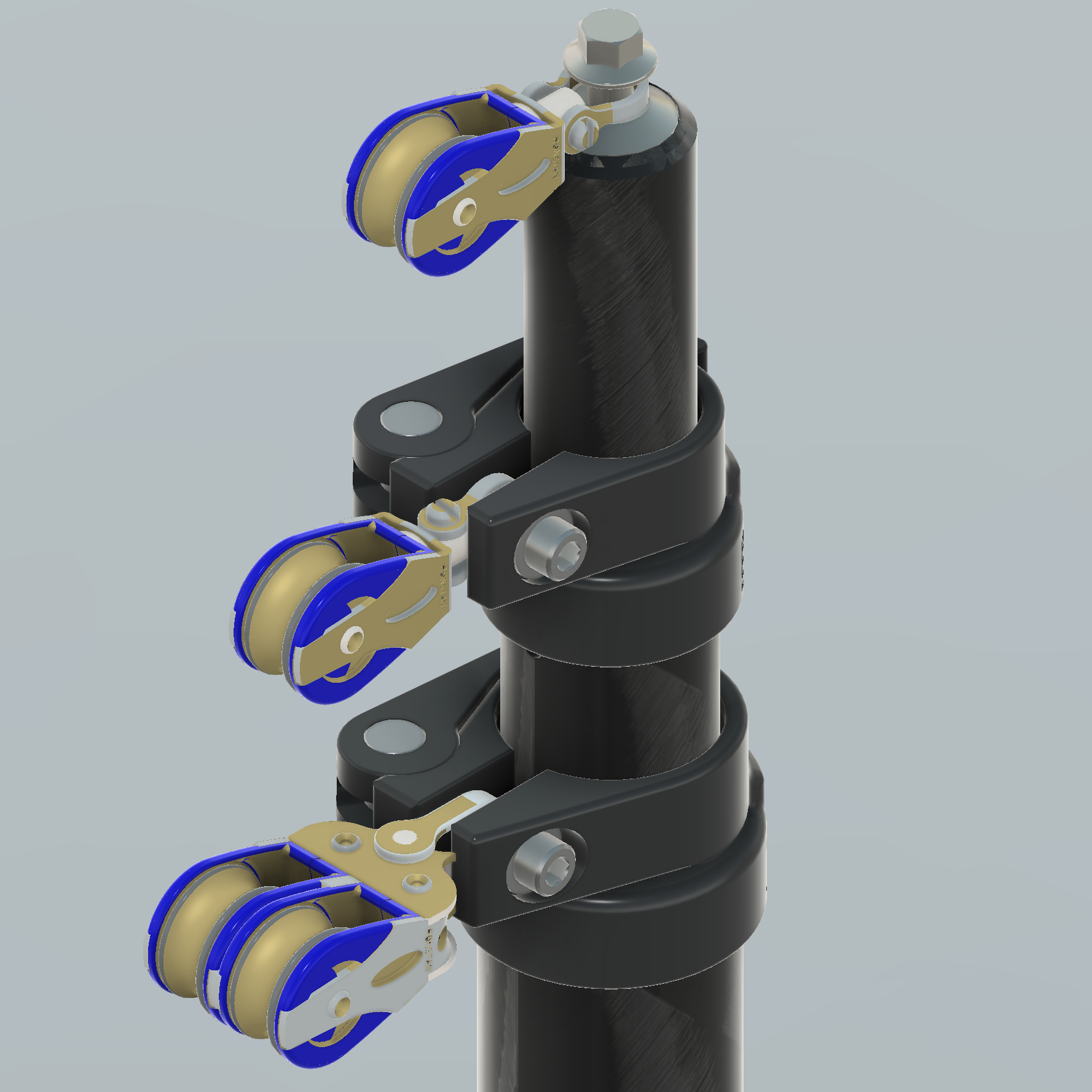 Retractable filament wound carbon fiber outriggers